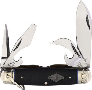RR2215.jpg Rough Rider Scout Black Micarta Multi-Tool Knife