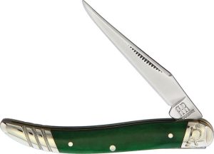Rough Rider Toothpick Green Bone Folding Knife