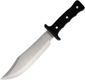 Rough Rider Black Mule Bowie Fixed Blade Knife 10" Satin
