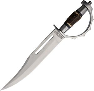Rough Rider Vaquero Bowie 11.75" Stag Handle Fixed Blade Knife
