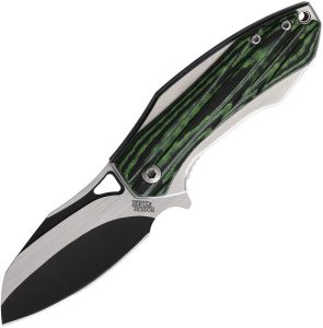 Rough Rider Bullfrog Linerlock Black/Green G10