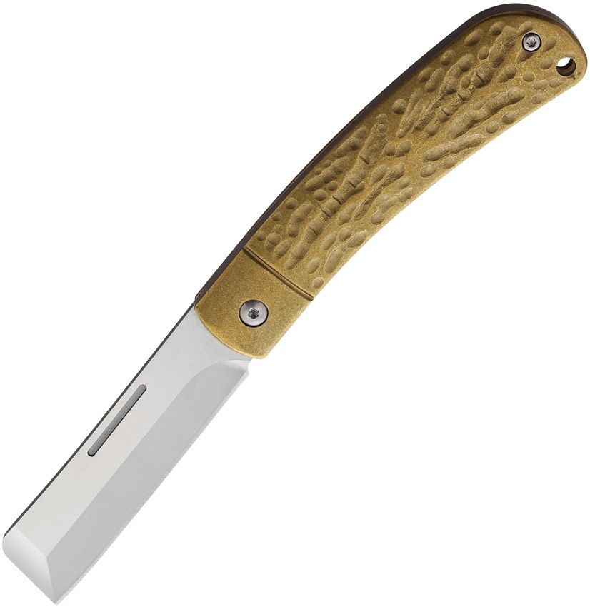 Rough Rider APTA Folder 2.75" VG-10 Brass Handle Folding Knife
