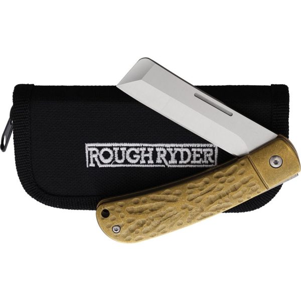 Rough Rider APTA Folder VG-10 Brass Handle