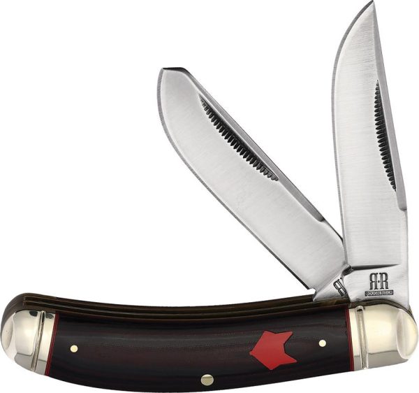 Rough Rider Sowbelly Trapper Black/Red Micarta