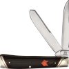 RR2300.jpg Rough Rider Desert Fox Trapper Black/Orange Micarta