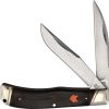 Rough Rider Desert Fox Jumbo Trapper - Black Orange Micarta