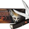 Rough Rider Desert Fox Jumbo Trapper - Black Orange Micarta