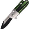 Rough Rider Tadpole Linerlock A/O - Black Green G10
