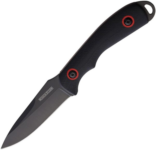 Rough Rider Neck Knife Black G10 Fixed Blade