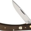 Rough Rider Small Work Knife Brown Burlap Folder