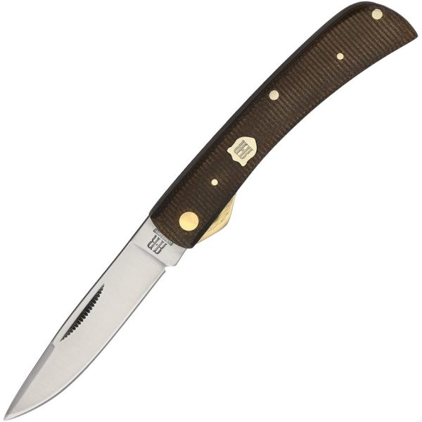 Rough Rider Small Work Knife Brown Burlap Folder