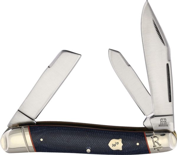 Rough Rider Stockman Blue Jean - Three Blade