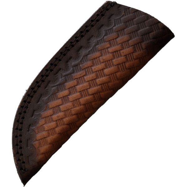 Rough Rider Damascus Skinner - Turquoise Leather Handle