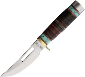 RR2390.jpg Rough Rider Skinner - Turquoise Leather Stainless Blade