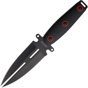 Rough Rider Back-Up Boot Knife - Black G10 Double Edge