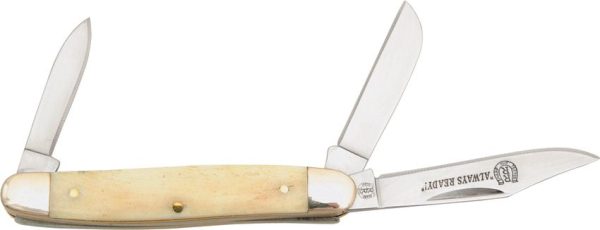 Rough Rider Small Stockman Black Bone 440 Stainless