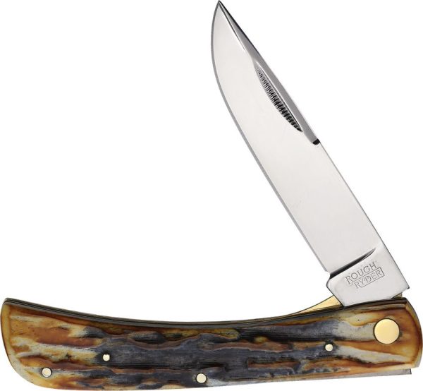 Rough Rider Folder Cinnamon Stag Skinner 4.75in