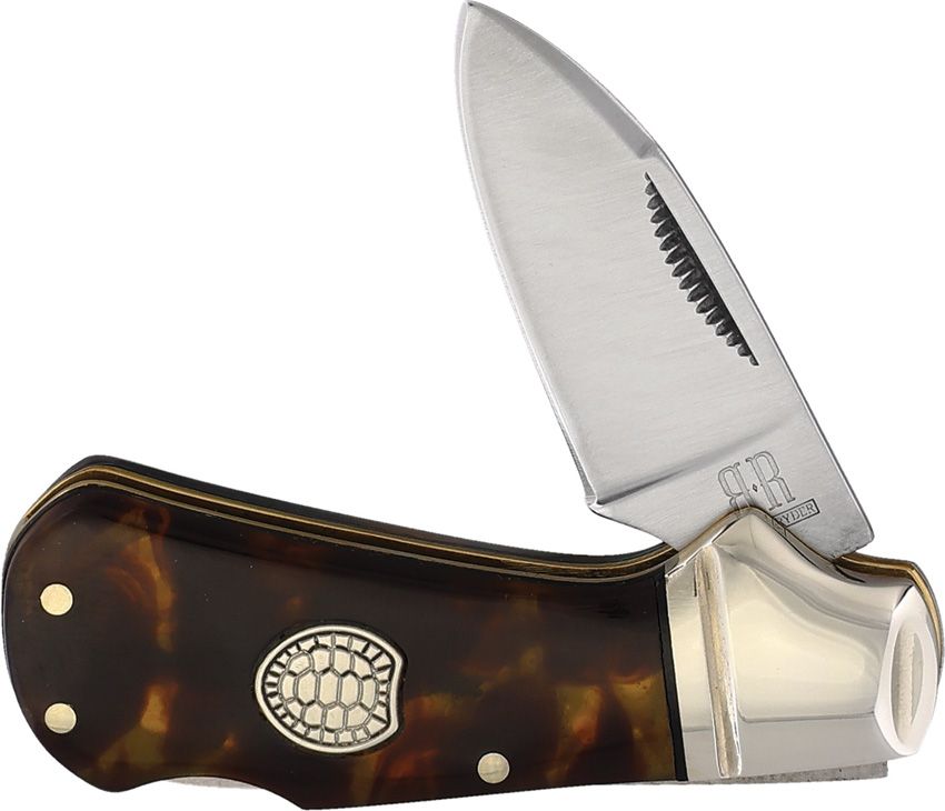 RR2441.jpg Rough Rider Cub Lockback Folding Knife Tortoise Shell 2.5"