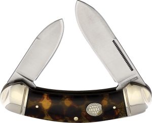 Rough Rider Bow Canoe Folding Knife - Tortoise Shell