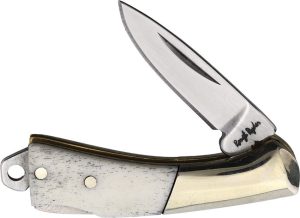 Rough Rider Mini Lockback White Bone Keyring Knife
