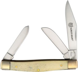 Rough Rider Stockman White Smooth Bone - 3.25in