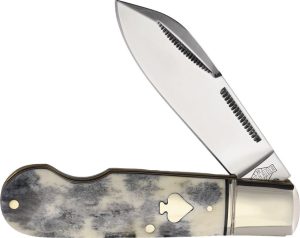 Rough Rider Easy Open Folder - Black Appaloosa Bone