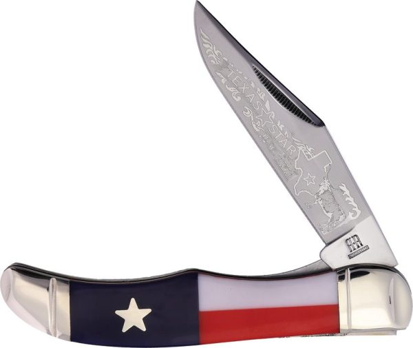 Rough Rider Folding Hunter Texas Star - Patriotic