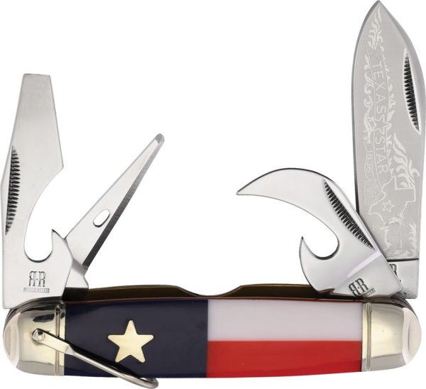 Rough Rider Texas Star Camp Knife Multi-Tool