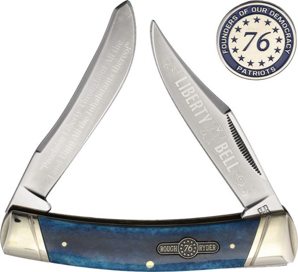 Rough Rider Patriot Moose - Blue Bone Handle