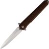 Rough Rider Linerlock Brown G10 - Satin Dagger
