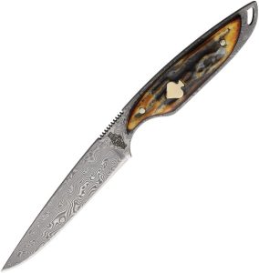 RR2532.jpg Rough Rider Streamline Fixed Blade Damascus Cinnamon Bone Knife