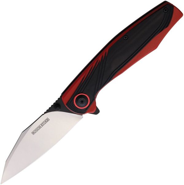 Rough Rider Linerlock A/O Black Red G10 Folder
