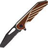 Rough Rider Linerlock A/O Brown White G10 Assist