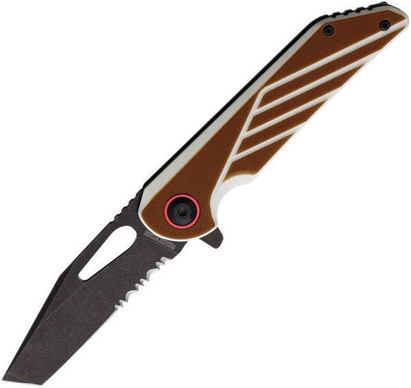 Rough Rider Linerlock A/O Brown White G10 Assist