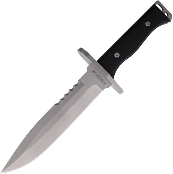 RR2541.jpg Rough Rider Combat Knife Black G10 Sawback Fixed