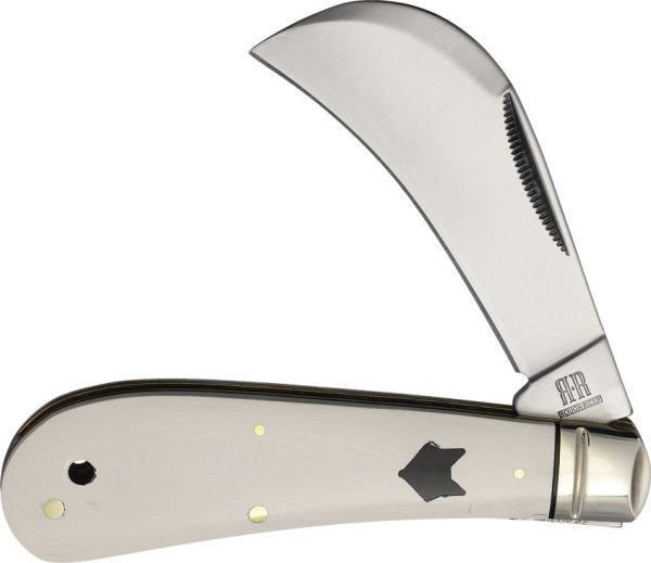 Rough Rider Arctic Fox Hawkbill White Micarta