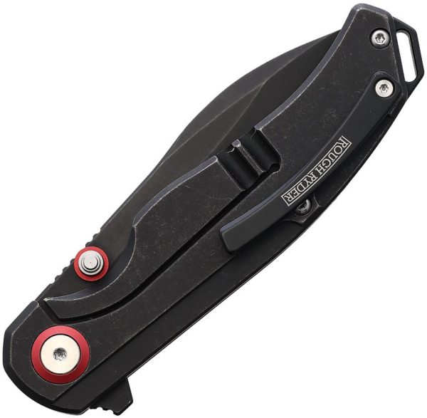 Rough Rider Tattoo Series Framelock Red Black