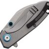 Rough Rider Tattoo Series Framelock - Blue Aluminum