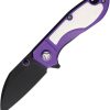 Rough Rider Tattoo Series Purple Framelock - Black Blade