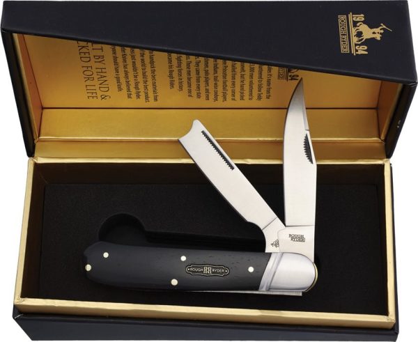 Rough Rider Black Reserve Bearhead One Arm Folder