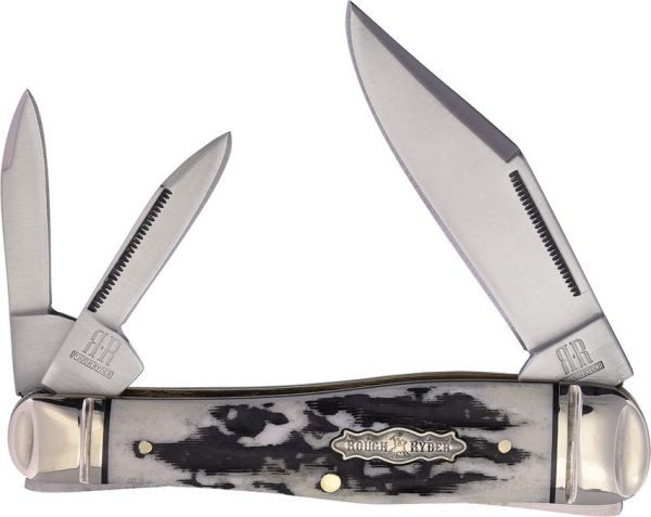 Rough Rider Whittler Black Stag Bone 3.5 Inch