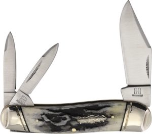 Rough Rider Whittler Black Stag Bone 3.75 Inch