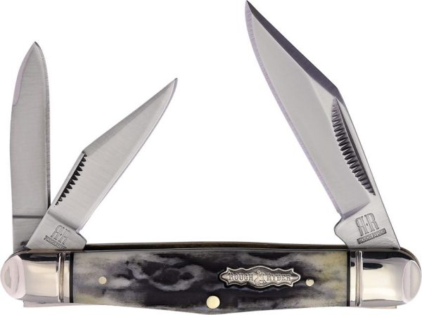 Rough Rider Whittler Black Stag Bone 3 Blade