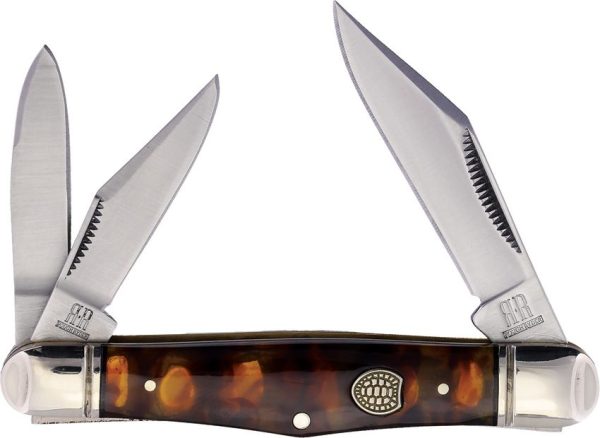 Rough Rider Whittler Imitation Tortoise - 3.5in Multi-Blade