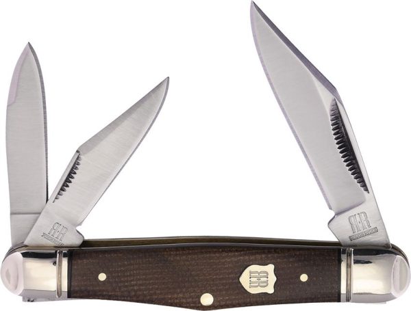 Rough Rider Whittler Tater Skin - 3.5in Three-Blade Micarta