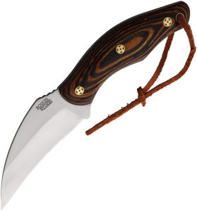 Rough Rider Pakkawood Fixed Blade - 3.5in Satin Stainless