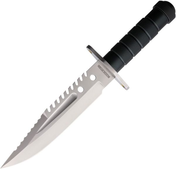 Rough Rider Survival Knife D2 - 7.5in Sawback Tool Steel