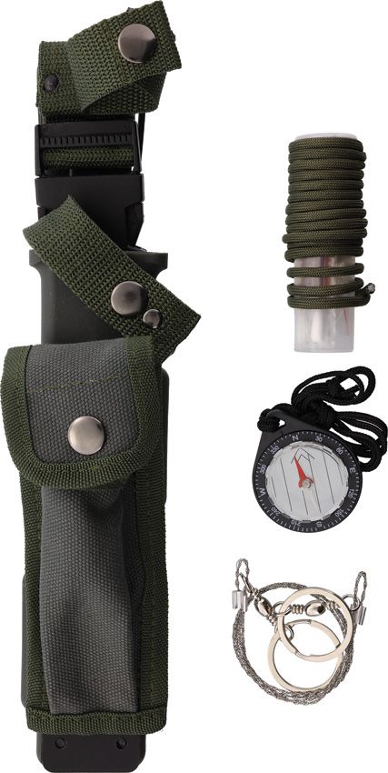 Rough Rider Survival Knife D2 - 7.5in Sawback Tool Steel