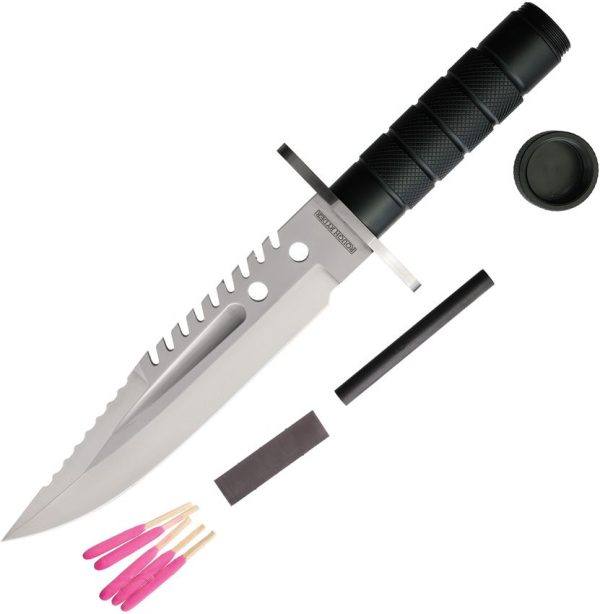 Rough Rider Survival Knife D2 - 7.5in Sawback Tool Steel