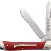 Rough Rider Long Rifle Trapper Red Folding Knife 4" Closed